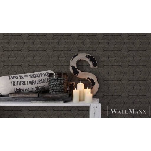 AS CREATION Antigua 39091-2 barna rattan mintás modern tapéta