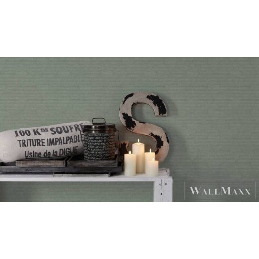 AS CREATION Antigua 39091-3 zöld rattan mintás modern tapéta