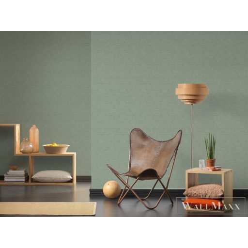 AS CREATION Antigua 39091-3 zöld rattan mintás modern tapéta
