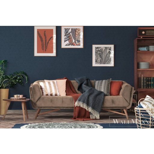 AS CREATION Antigua 39091-4 kék rattan mintás modern tapéta