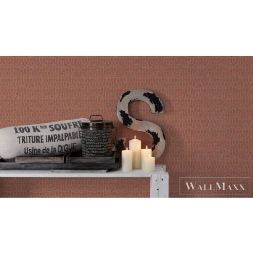 AS CREATION Antigua 39092-2 narancssárga mozaik mintás modern tapéta