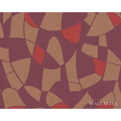   AS CREATION Antigua 39093-1 lila grafika mintás modern tapéta