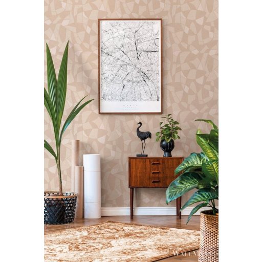 AS CREATION Antigua 39093-2 bézs grafika mintás modern tapéta