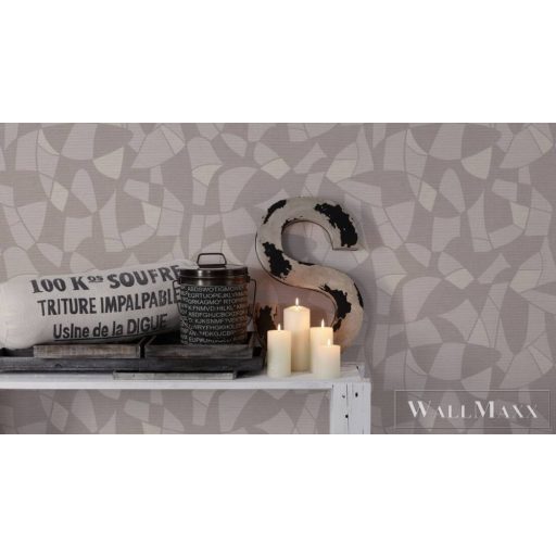 AS CREATION Antigua 39093-3 bézs grafika mintás modern tapéta