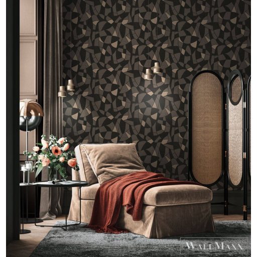 AS CREATION Antigua 39093-4 barna grafika mintás modern tapéta