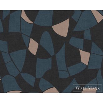   AS CREATION Antigua 39093-5 kék grafika mintás modern tapéta