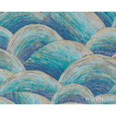   AS CREATION Metropolitan Stories 3 Travel Styles 39105-1 kék Hullám mintás Van Gogh tapéta