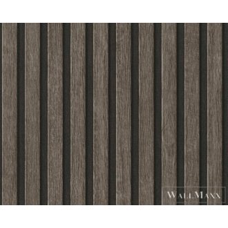 AS CREATION Elements II 39109-3 fekete fa modern tapéta