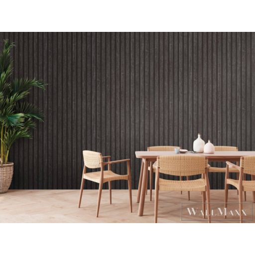 AS CREATION Elements II 39109-4 fekete fa modern tapéta