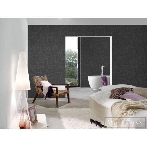 AS CREATION Metropolitan Stories 3 Travel Styles 39118-4 sötét Geometrikus Elegáns tapéta