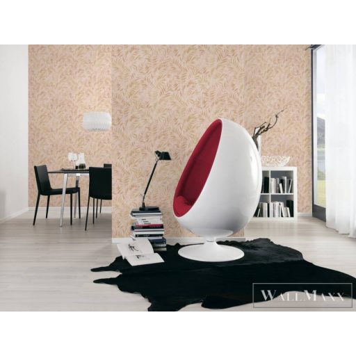 AS CREATION Metropolitan Stories 3 Travel Styles 39120-3 arany Levél mintás Modern tapéta