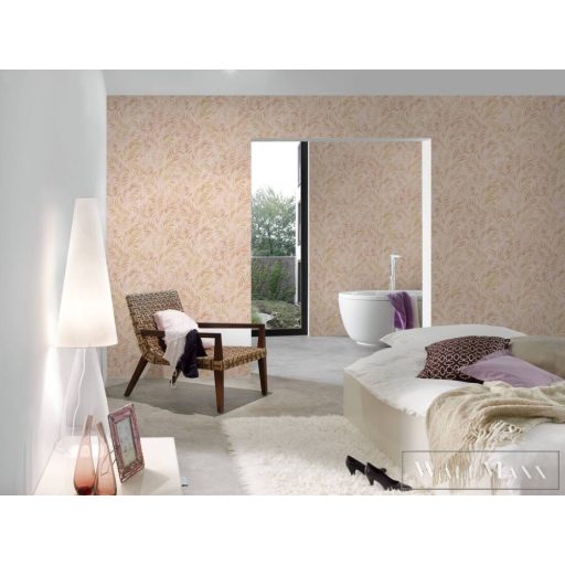 AS CREATION Metropolitan Stories 3 Travel Styles 39120-3 arany Levél mintás Modern tapéta