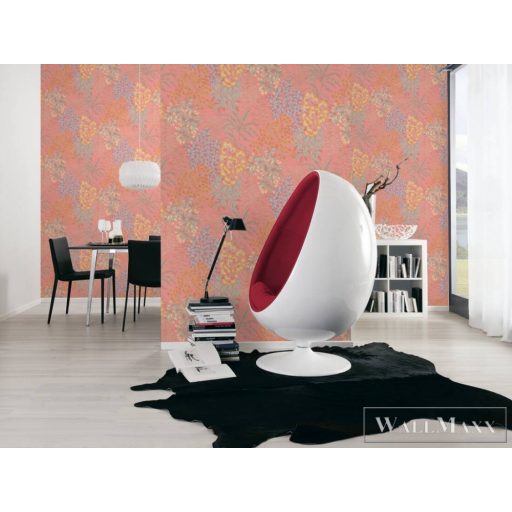 AS CREATION Metropolitan Stories 3 Travel Styles 39128-4 pink Virág mintás Grafikus tapéta