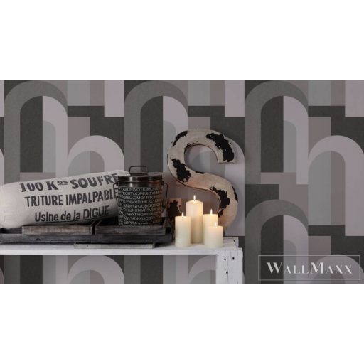 AS CREATION Arcade 39170-4 fekete-fehér boltíves modern tapéta