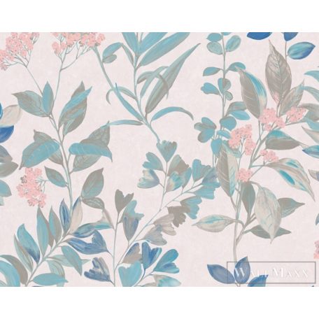 AS CREATION Arcade 39171-2 kék virág mintás modern tapéta