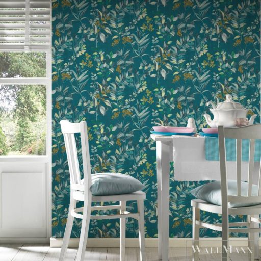 AS CREATION Arcade 39171-3 zöld virág mintás modern tapéta