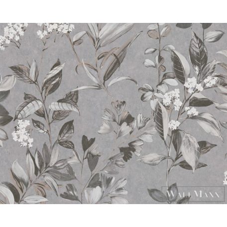 AS CREATION Arcade 39171-4 fekete-fehér virág mintás modern tapéta