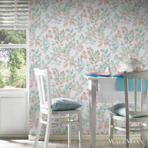 AS CREATION Arcade 39171-5 zöld virág mintás modern tapéta