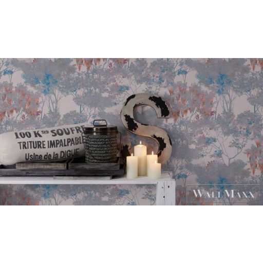 AS CREATION Arcade 39173-2 színes levél mintás grafikai tapéta