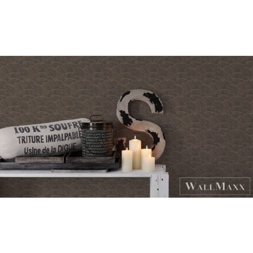 AS CREATION Arcade 39174-1 fémhatású korall mintás grafikai tapéta