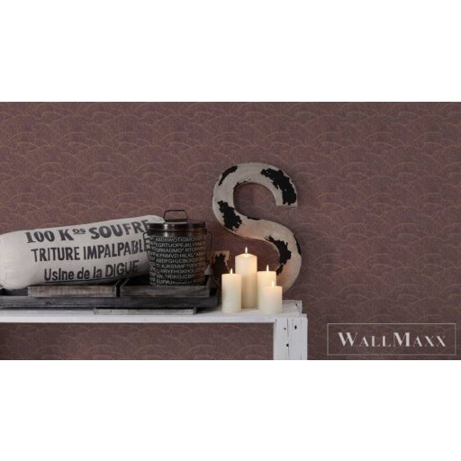 AS CREATION Arcade 39174-3 barna korall mintás grafikai tapéta