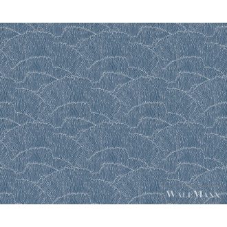   AS CREATION Arcade 39174-6 kék korall mintás grafikai tapéta