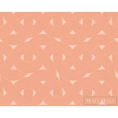   AS CREATION Arcade 39175-2 narancssárga fűző mintás grafikai tapéta