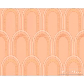   AS CREATION Arcade 39176-1 narancssárga boltíves grafikai tapéta