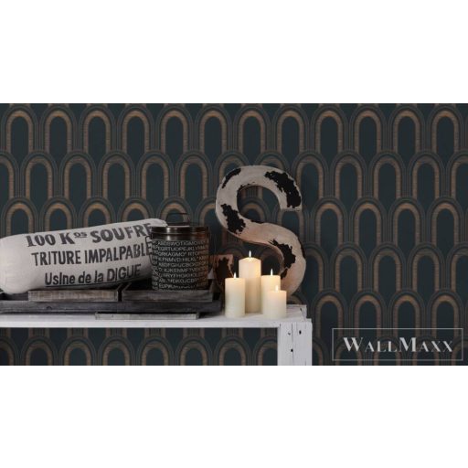 AS CREATION Arcade 39176-2 barna boltíves grafikai tapéta