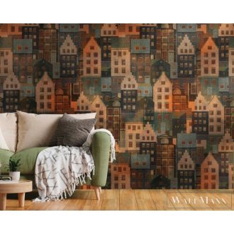   AS CREATION The Wall 2 39182-1 színes óváros mintás modern digitális panel
