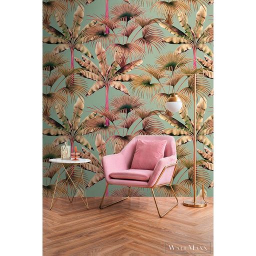 AS CREATION The Wall 2 39183-2 pink pálma mintás modern digitális panel