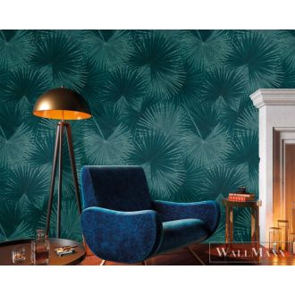   AS CREATION The Wall 2 39184-1 kék pálma mintás modern digitális panel