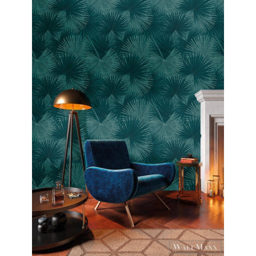 AS CREATION The Wall 2 39184-1 kék pálma mintás modern digitális panel