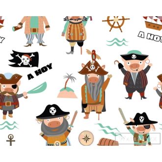   AS CREATION The Wall 2 39191-1 színes kalóz mintás ifjúsági digitális panel