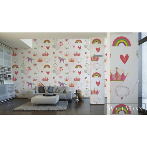 AS CREATION The Wall 2 39193-1 színes mese mintás ifjúsági digitális panel