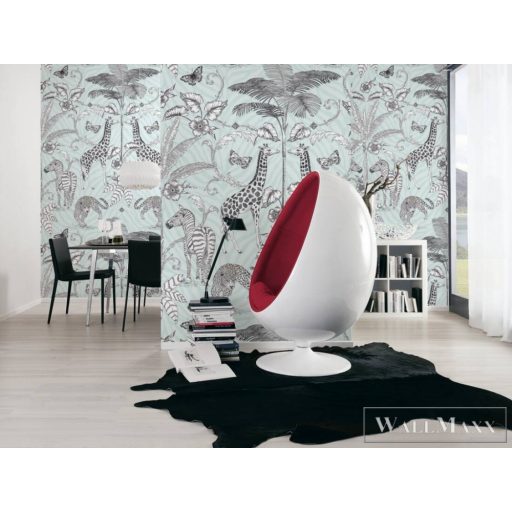 AS CREATION The Wall 2 39205-1 zöld dzsungel mintás grafikus digitális panel