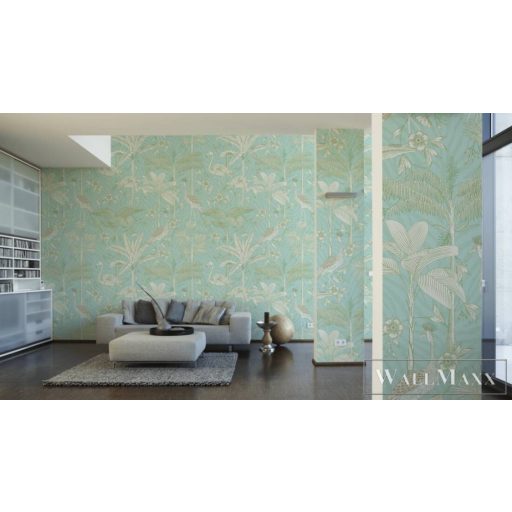 AS CREATION The Wall 2 39206-1 zöld flamingó mintás grafikus digitális panel