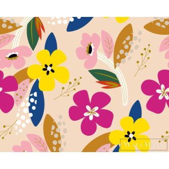   AS CREATION The Wall 2 39209-1 színes virág mintás grafikus digitális panel