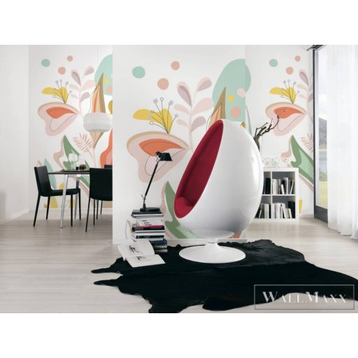 AS CREATION The Wall 2 39211-1 bézs levél mintás grafikus digitális panel