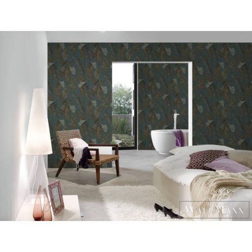 AS CREATION Metropolitan Stories 3 Travel Styles 39218-3 kék Toll mintás Van Gogh tapéta