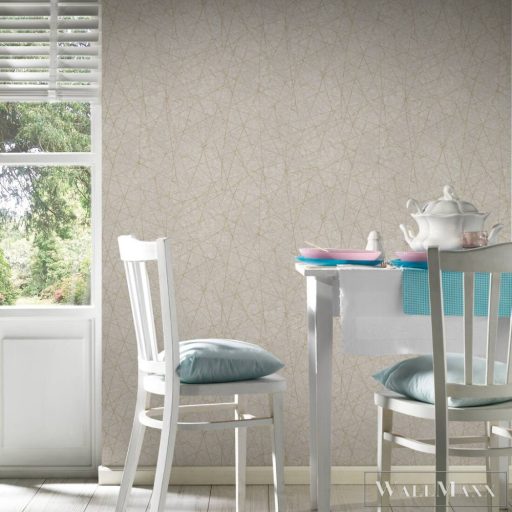 AS CREATION Attico 39219-3 arany absztrakt mintás modern XXL tapéta