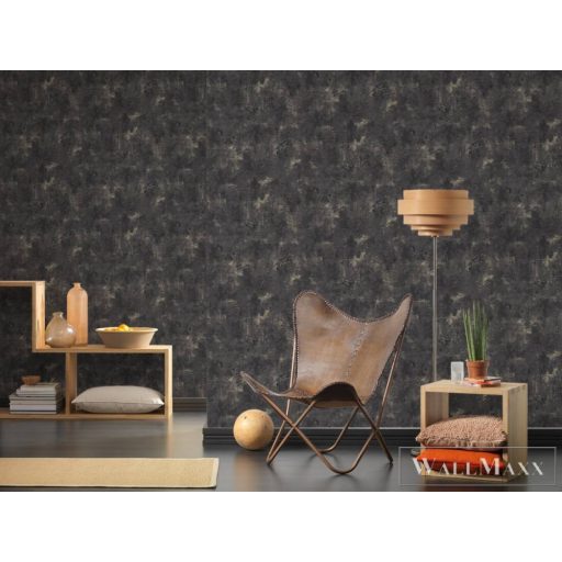AS CREATION Attico 39220-3 fekete márvány mintás modern XXL tapéta