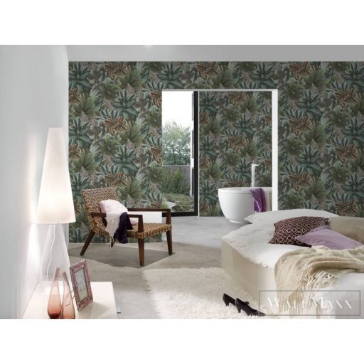 AS CREATION Metropolitan Stories 3 Travel Styles 39222-3 zöld Levél mintás Van Gogh tapéta