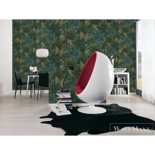 AS CREATION Metropolitan Stories 3 Travel Styles 39222-4 zöld Levél mintás Van Gogh tapéta