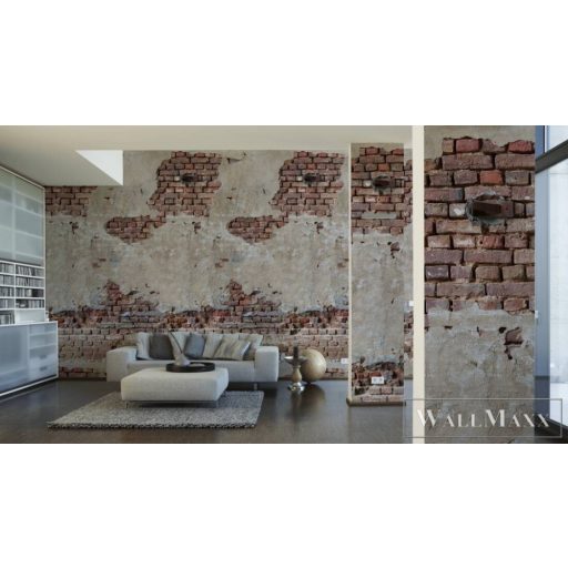 AS CREATION The Wall 2 39235-1 barna tégla mintás térhatású digitális panel