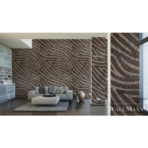 AS CREATION The Wall 2 39236-1 barna zebra mintás modern digitális panel