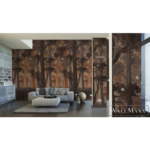 AS CREATION The Wall 2 39237-1 barna erdő mintás grafikus digitális panel