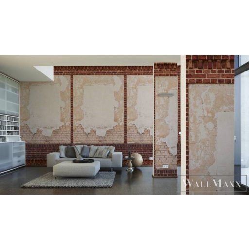 AS CREATION The Wall 2 39239-1 barna tégla mintás térhatású digitális panel