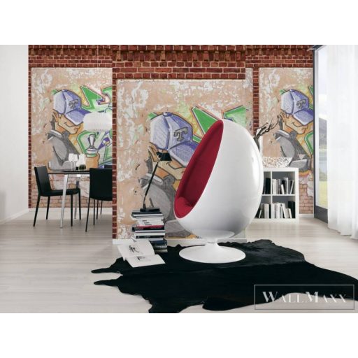 AS CREATION The Wall 2 39241-1 színes graffiti mintás térhatású digitális panel
