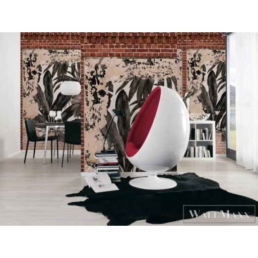 AS CREATION The Wall 2 39245-1 bézs levél mintás térhatású digitális panel